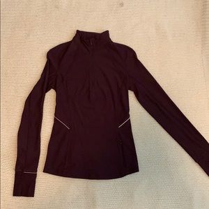 Maroon/burgundy Lululemon 1/2 zip jacket